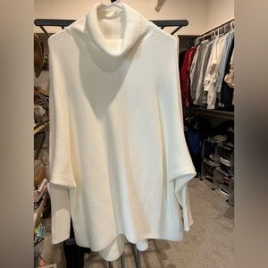 White Bat Wing Sweater